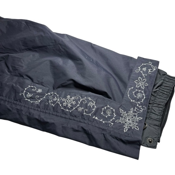LL Bean Ski Snowboarding Pants Women’s Small grey embroidered outdoor winter - Picture 4 of 16